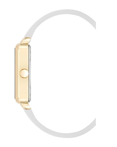 Nine West Women's Strap Watch, White/Gold, (N 2670GPWT)